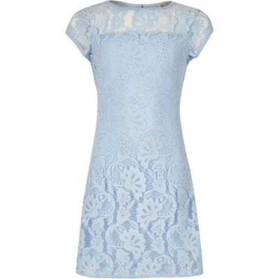 Girls blue lace dress
